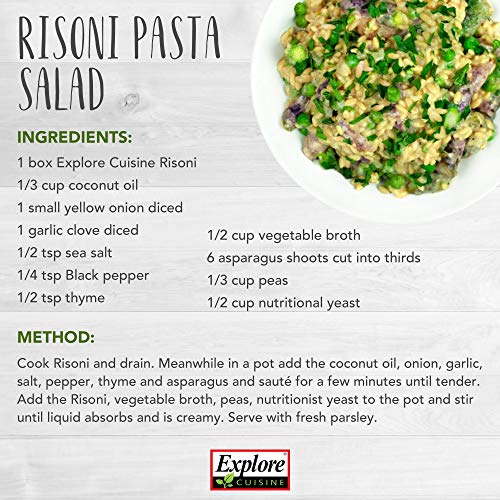 Explore Cuisine Organic Chickpea Risoni (6 Pack) - 10.6 oz - High Protein Gluten Free Pasta - USDA Certified Organic, Vegan, Kosher, Non GMO - 30 Total Servings