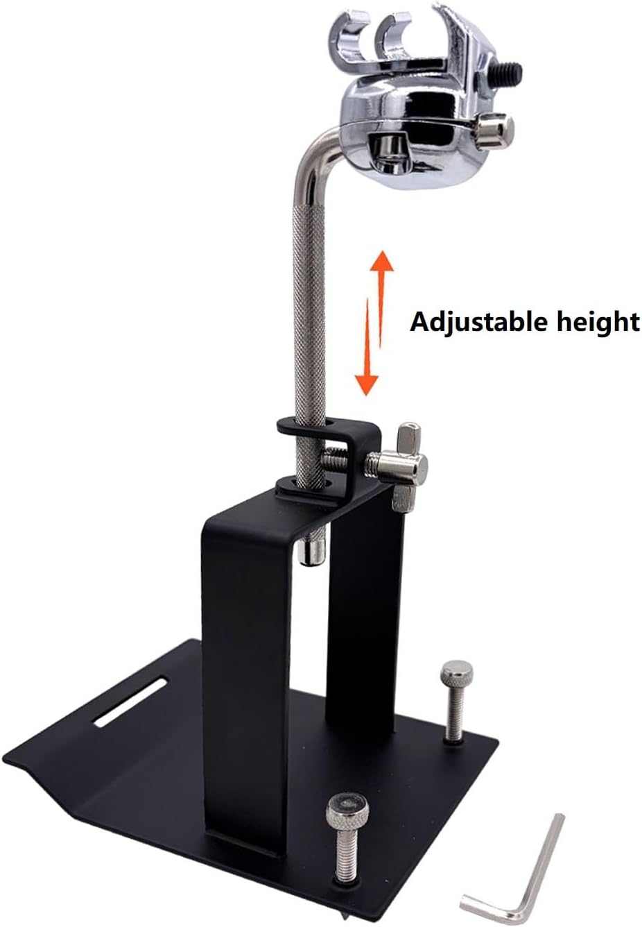 Jiayouy Floor Tom Pedal Riser Metal Foot Pedal Floor Tom Mount Bracket for Drum Set Percussion Pedal Accessory
