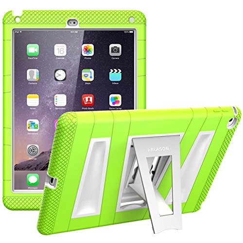i-Blason Apple iPad Air/iPad 5 ArmorBox 2 Layer Convertible Full-Body Protection KickStand Case with Built-In Screen Protector (iPad5-ABH-Green/White)