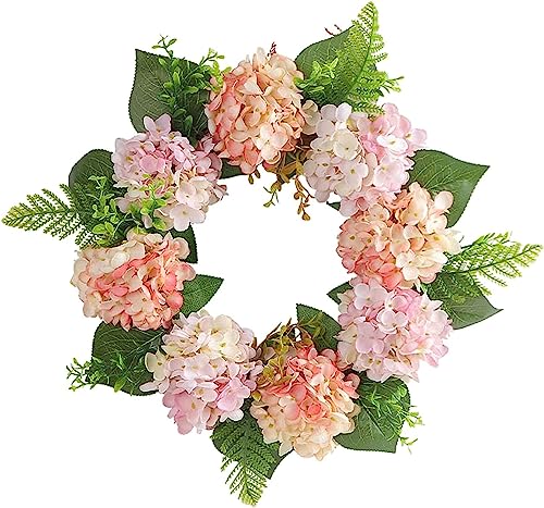 Couronne de porte d'entree artificielle en anneau en rotin de fete