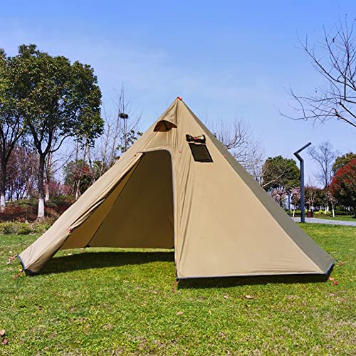 Carpa tipi para camping con ventana para estufa para 2-4 personas miniatura 3
