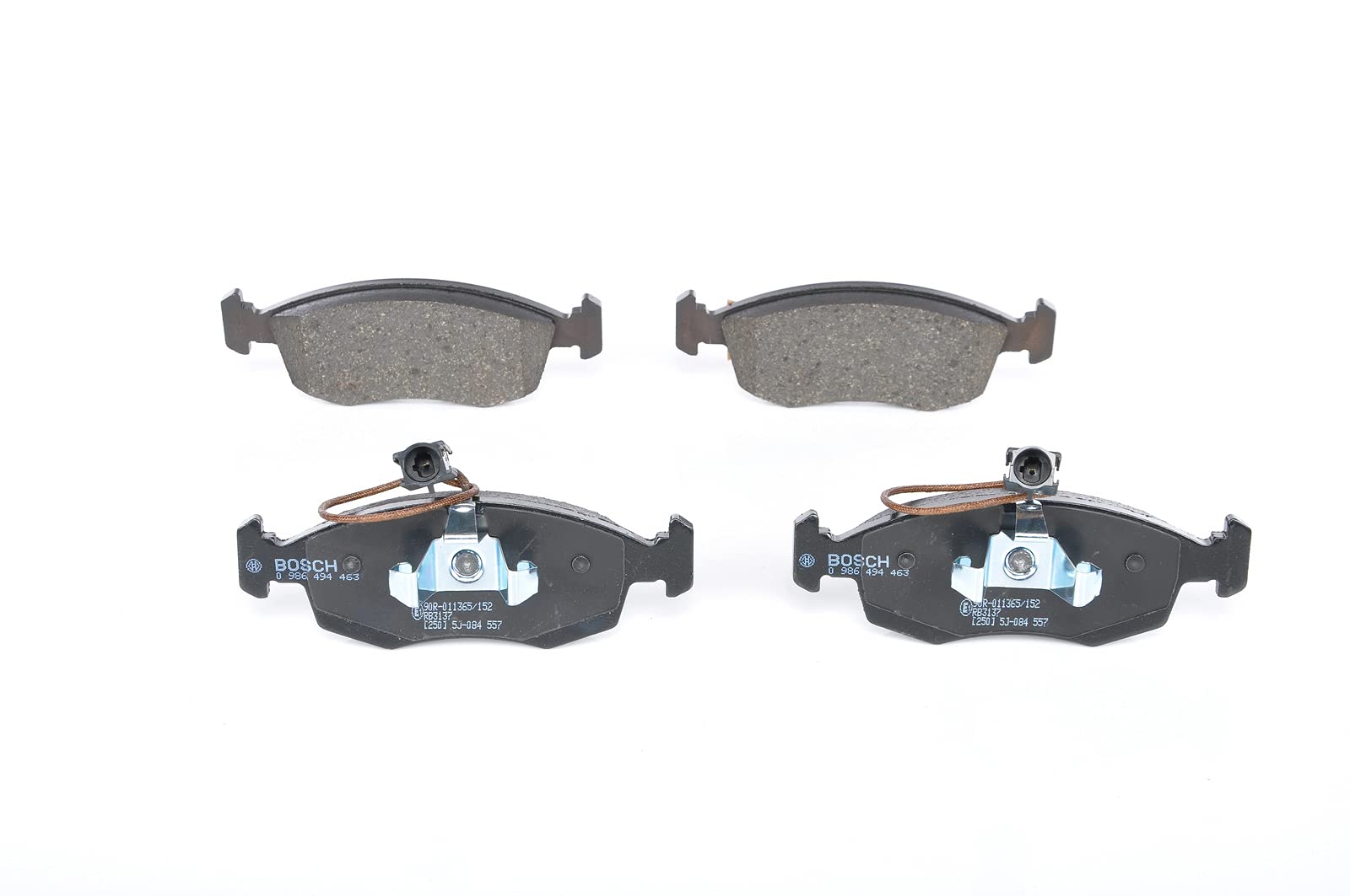 Bosch BP1384 - Pastiglie Freni Auto, Asse Anteriore - Qualità Bosch - Riduzione del Rumore e della Polvere - Certificazione ECE-R90 - Senza Rame - 1 Confezione da 4 Pastiglie