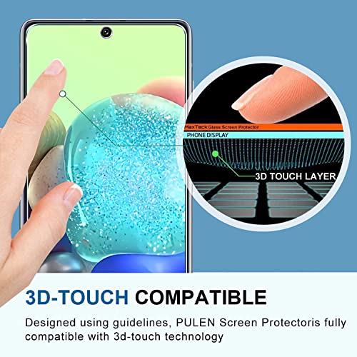 Corefyco Direct [3+3 Pack] Galaxy A71 5G Screen Protector With 3 Pack Camera Lens Protector, 9H Hardness, Hd, Anti-Scratch, Tempered Glass Film For Samsung Galaxy A71(6.7Inch) #TOP3