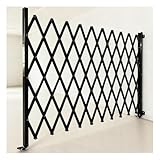 Ausziehbares erweiterbares Auffahrtschutzgitter mit Rädern, mobile tragbare Barriere für Treppen, Türen und Flure, wandmontierbares Sicherheitsgitter (0,8 x 1 m)