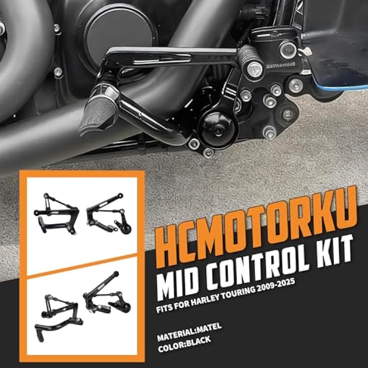 Mid Controls Kit Brake Shfit Lever Linkage Set Fit for Harley Touring Road King Road Gilde Stree Glide Electra Glide 2009-2025