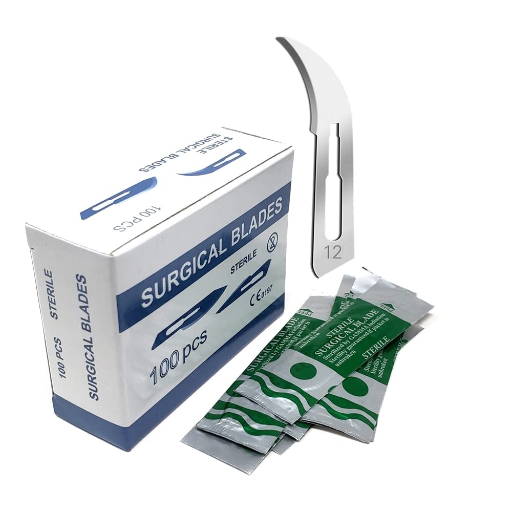 Scalpel Blades - 100 Sterile Carbon Steel -17