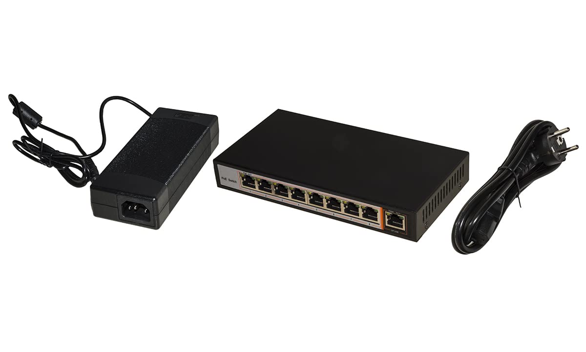 Link lkspoe8 Switch de Red 8 Puertos PoE + 1 Puerta Uplink 10/100