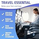 2-Pack Airplane Foot Hammock for Plane Travel - Travel Essentials Length Adjustable Airplane Foot Rest Under Desk -Long Flight Must Haves - Image 3