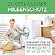 Welldora ǀ Premium Milbenbezug Matratzen 90x200x20 ǀ Fachärztlich getesteter Allergiker Matratzenschoner ǀ Anti Milben Bettwanzen Encasing mit Reissverschluss ǀ Allergiker Bettwäsche