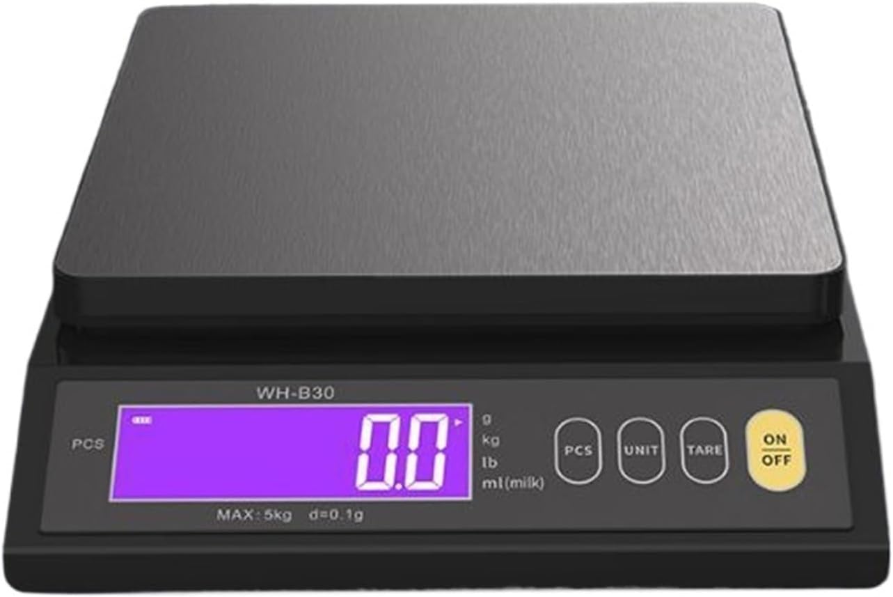 Digital Kitchen Scale LCD Home Food Snack 10kg/1g Waterproof Stainless Steel Measuring Weighing Tool(10kg 1g)