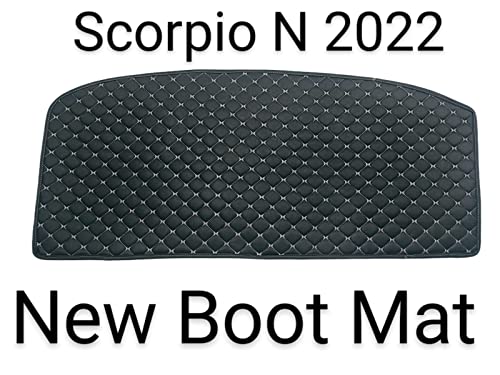 Image of Scorpio N 2022 7D Prime Boot Mat Black with Silver