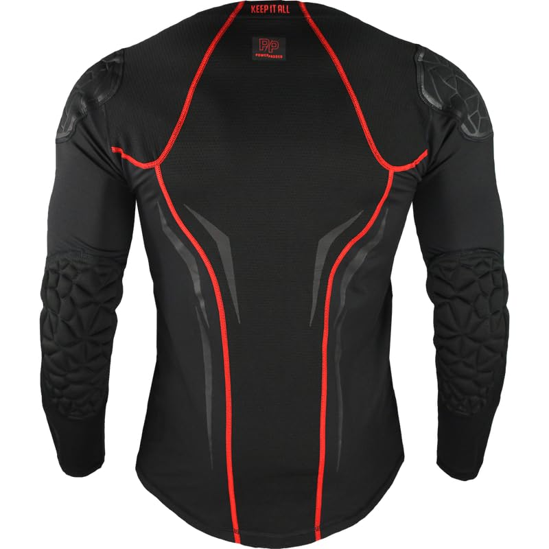 KEEPERsport Torwart Thermo Unterziehtshirt Langarm – integrierte Ellbogen Polsterung, atmungsaktiv, ideal für Torhüter, Größen: 128-XXL