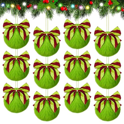 Grüne Weihnachtskugeln 12 Stück Weihnachtskugeln Grün...