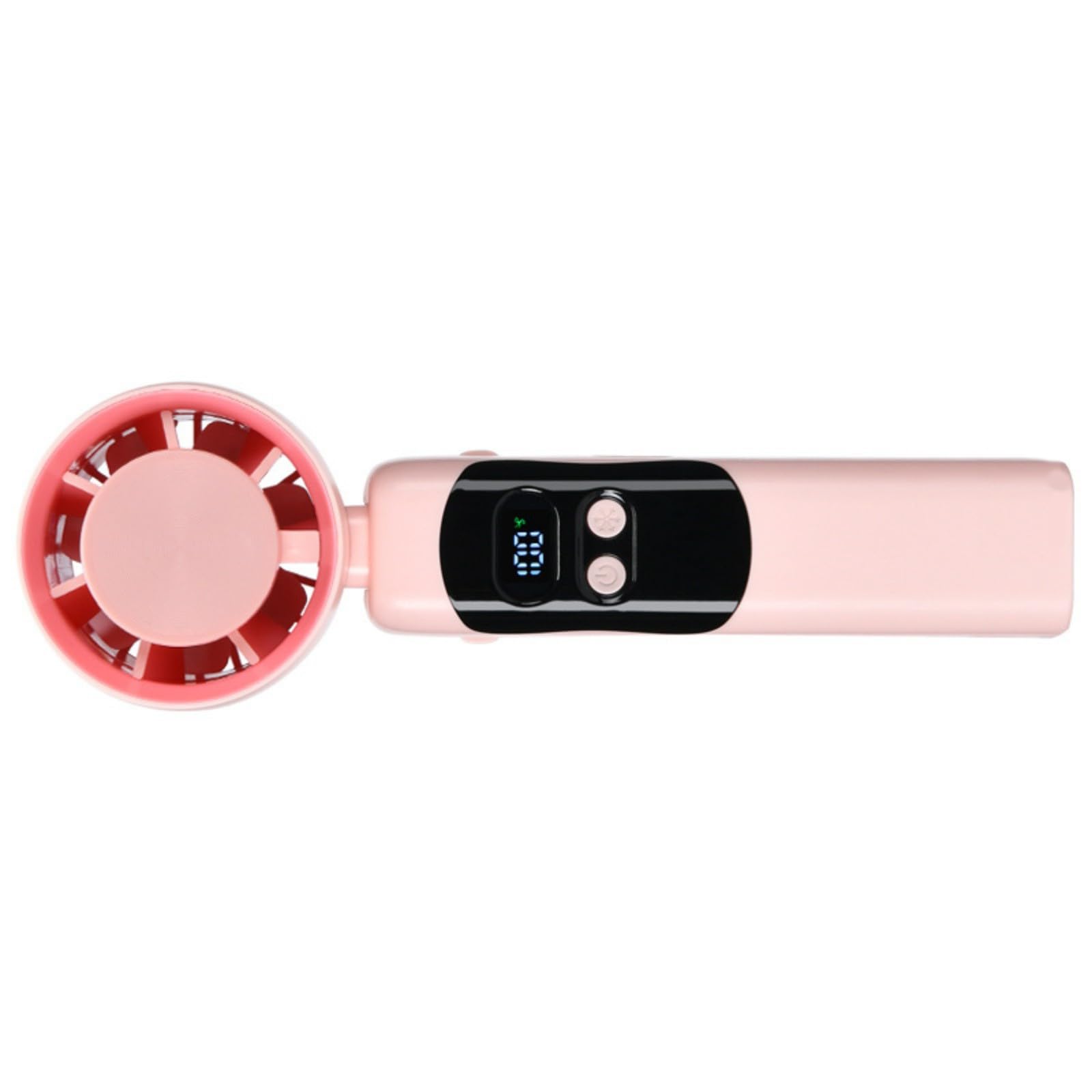 Kalttoy Desk Fan 4000mAh Outside Travel Fan Desktop Bedroom Air Cooling Digital Display for Bedroom Rechargeable Small