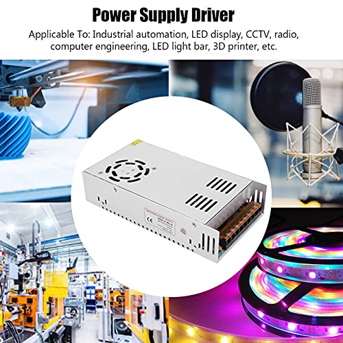 Image of AC to DC Converter, Aluminum Alloy Switch Power Supply Driver Adapter, DC24V LED Screen Strip Light 3D Printer Power Supply(S-360-24(24V /15A /360W)AC110 /220V±15%)