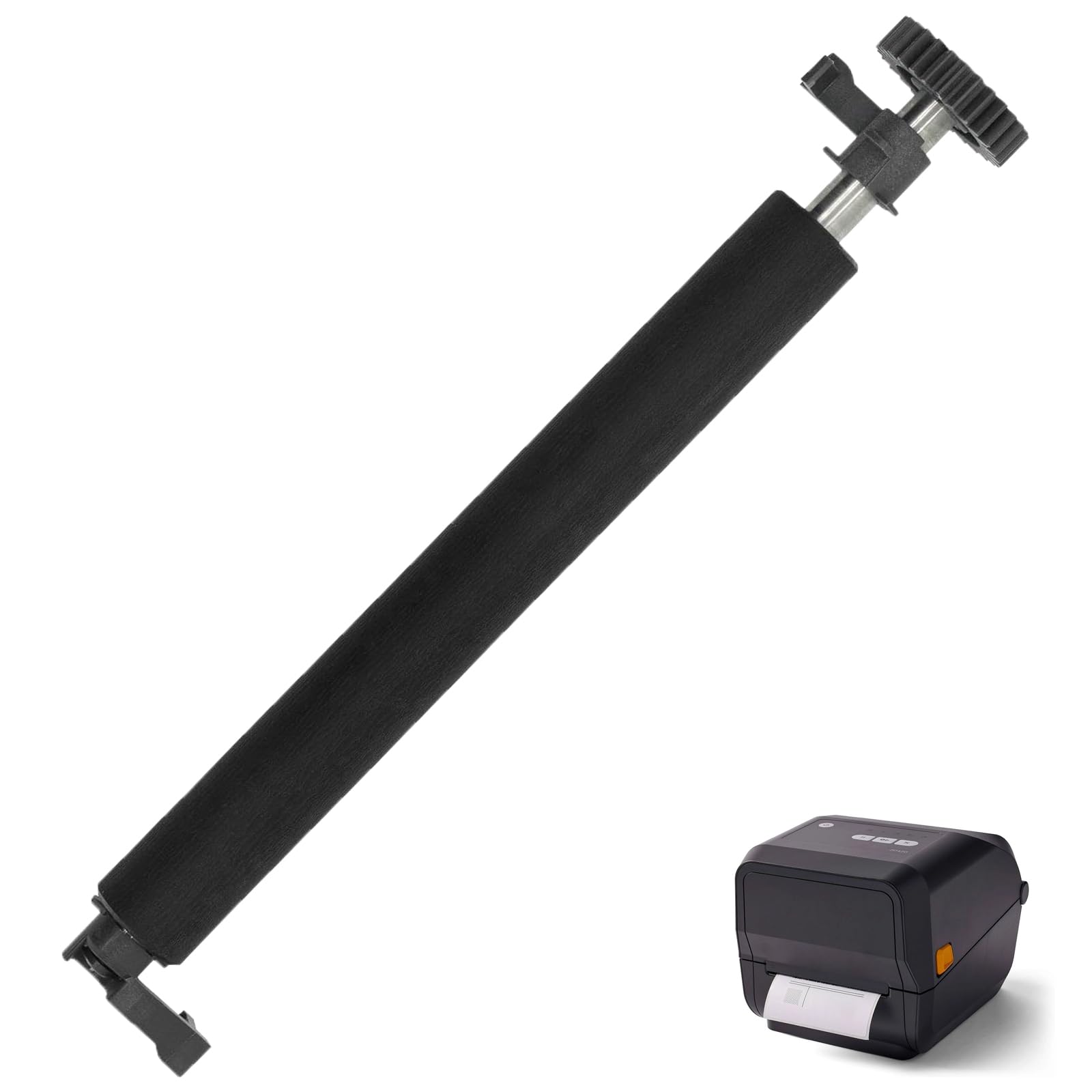 Platen Roller for Zebra ZD420T ZD620T Thermal Transfer Label Barcode Industrial Printer,Label Maker Roller Support Printer 203dpi 300dpi,P/N:P1080383-222 (Including Bearings and Gear Parts)