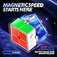 XMDCuber QY Toys 2x2 Magnetic Speed Cube – 48 Precision Magnets, 50mm Stickerless High-Speed Cube for Competitions & Training, Smooth & Fast Turning (2x2x2 Puzzle Cube)