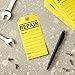 Juvale Service Tags for Equipment - 100 Pack, Yellow, 2.6 x 5.25 in - Equipment Repair Tags & Service Tickets for Machinery, Office & Warehouse