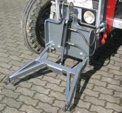 SRM Design Fronthydraulik Traktor DREI-Punkt-Aufhängung Unterlenker Oberlenker Frontheber für Trecker Agrar DREI Punkt Aufnahme Grau
