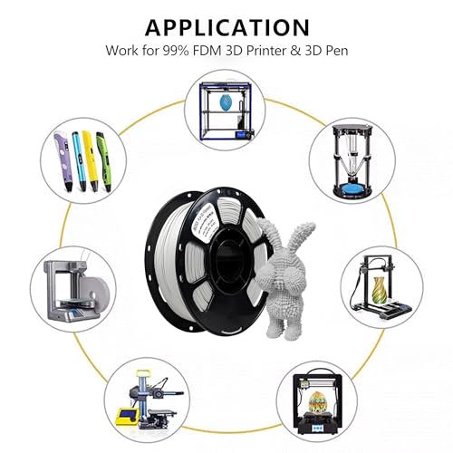 Image of iBOSS PLA Plus Matte 3D Printer Filament 1.75mm, Neatly Wound Matte PLA+ 1kg Cardboard Spool (2.2lbs), Dimensional Accuracy + /- 0.02 mm for Most FDM 3D Printers (Matte Bone White)