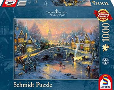 Schmidt - 58450 - Puzzle Classique - Village en Hiver