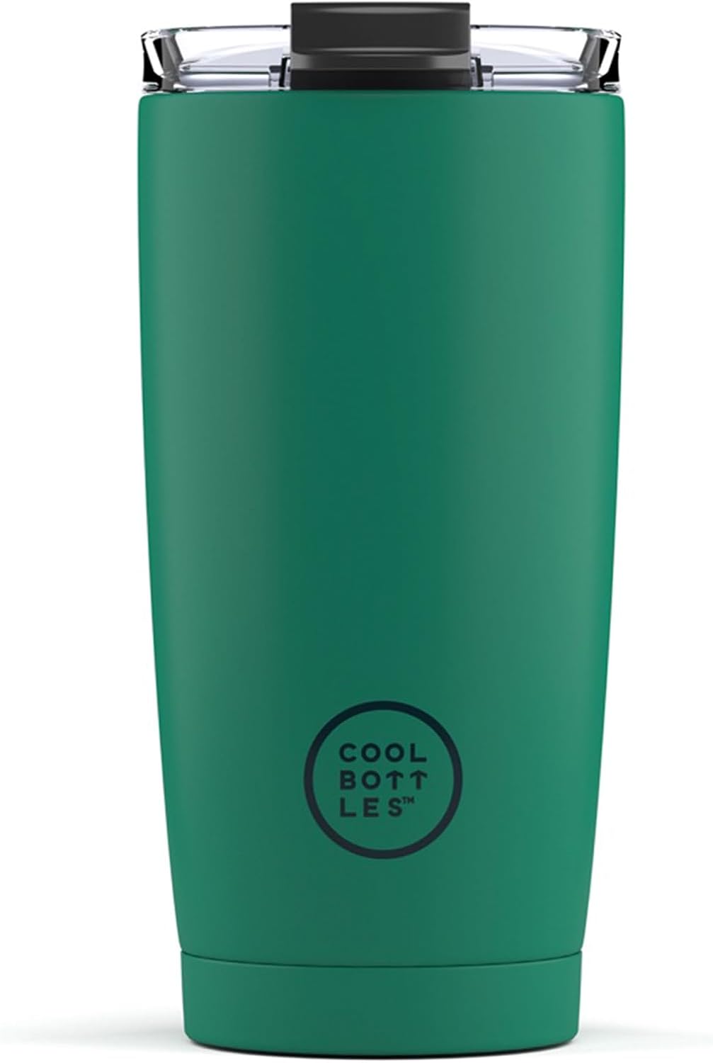 Cool Bottles - Tumbler - Stainless Steel Thermal Mug - 550 ml - Vivid Quetzal - Coffee Mug - Airtight Lid - 10 Hours Cold Drinks and 5 Hours Hot - Dirt-Resistant Surface