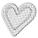 Produktbild bellissa Herz-Gitter Pflanzschale - 99589 - Gabionen-Pflanzgefäß für Balkon, Terrasse und Garten - herzförmige Beet- und Grabdekoration mit Bodengitter - 37 x 34 x 4 cm
