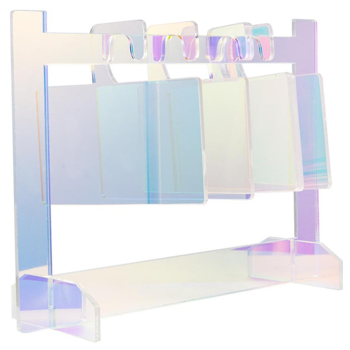 Acrylic False Nail Display Holder with Smooth Edges round Shape Practical Nail Art Supply for Manicure Displays