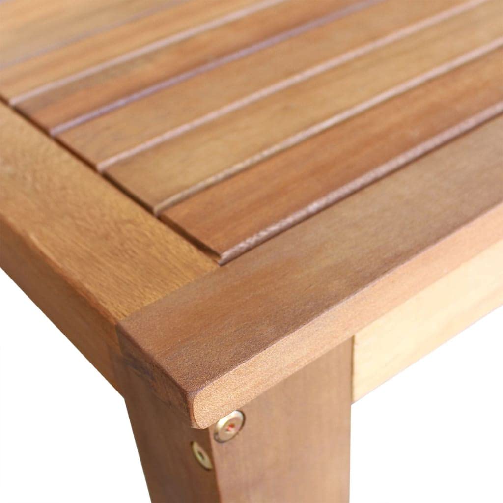 Table et chaises de Bar 7 pcs Bois d'acacia Massif Meubles de Salle à Manger Brun,246671