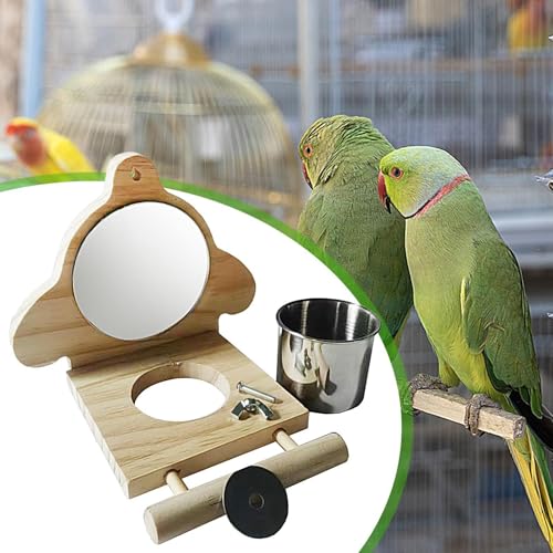 Poleiros de pássaros para papagaios, Poleiro de pássaros,Alimentador de água para comida de periquit