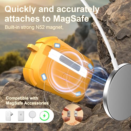 Image of RFUNGUANGO AirPods Pro 2 Case with Lock Carbon Fiber Series, Gray