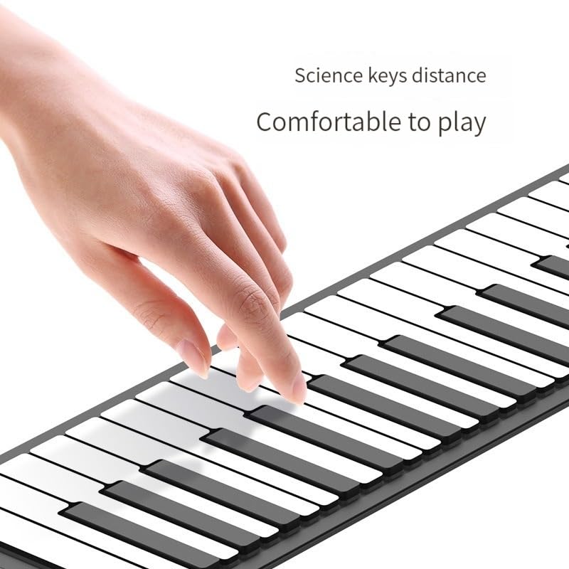 Piano Pliant Portable Roulé À La Main, 16 Timbrels, 61 Touches, Clavier En Silicone Respectueux De L’environnement, Convient Aux Débutants, Anniversaire, Cadeaux De Noël. - Les Beatles, Paul McCartney, John Lennon, RIngo Starr, George Harrison Piano Pliant Portable Roulé À La Main, 16 Timbrels, 61 Touches, Clavier En Silicone Respectueux De L'environnement, Convient Aux Débutants, Anniversaire, Cadeaux De Noël. – Image 3
