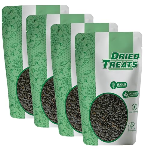 Image of Dried Treats Dried Fruits Nuts And Seeds (Sabja /Basil Seeds, 800g (4x200g))
