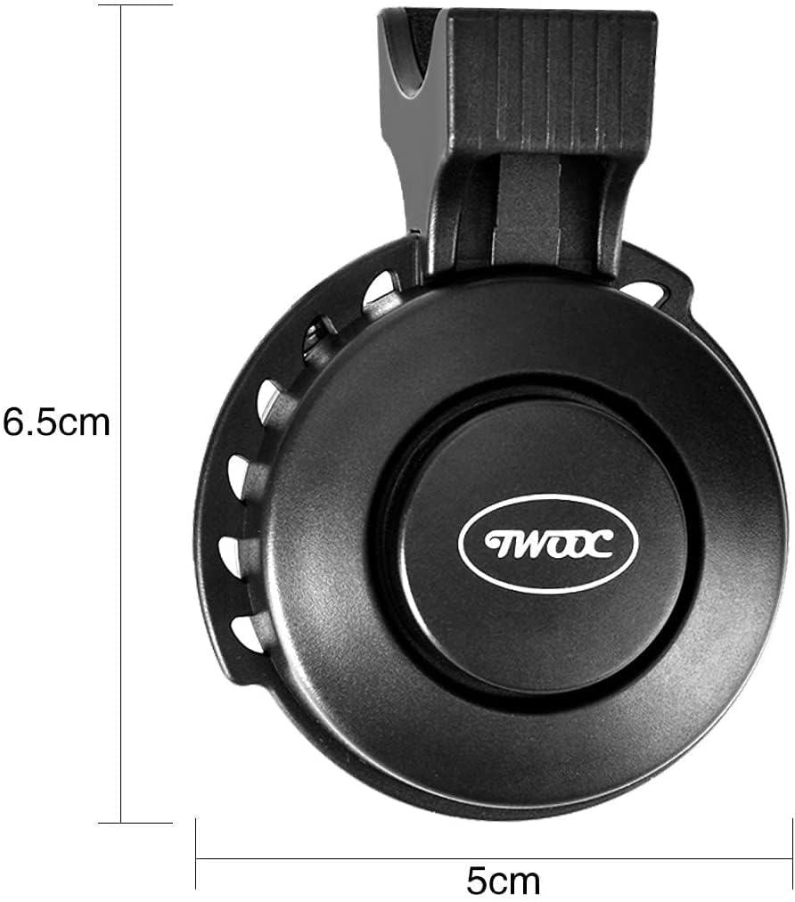 Queta - Campanello per Bicicletta,USB Mini Bicicletta,IP65 + Anti-Polvere + Anti-Drop, per Bicicletta da Strada/BMX, in ABS