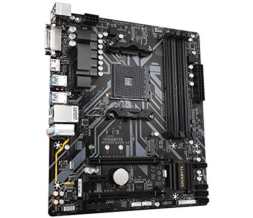 GIGABYTE B450M DS3H V3 (AMD Ryzen AM4/Micro ATX/M.2/HMDI/DVI/USB 3.1/DDR4/Motherboard) - Image 3