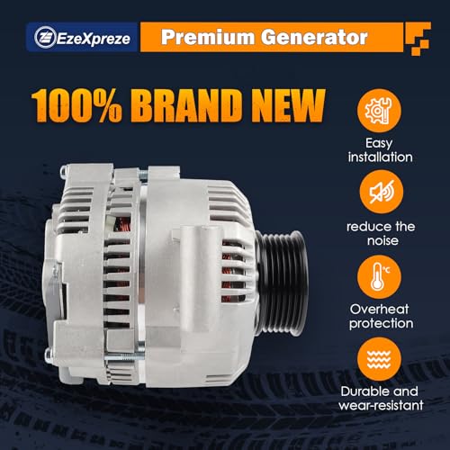 Image of Ezexpreze 7750N New Alternator Compatible With Ford Escort, Ranger, Mazda Pickup 2.3L 2.3 3.0L 3.0 4.0L 5.0 5.0L 5.8 5.8L 1992-1997 92 93 94 95 96 97 F07F-10300-AA F07U-10300-AA F07U-10300-AB AFD0012