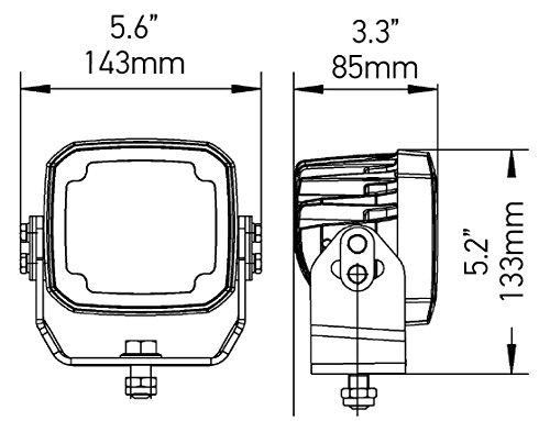 Hella RokLUME 280 N LED luz de trabajo larga distancia miniatura 3