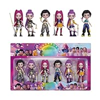 6 Pcs Action Figures Set,Demon Anime Character Figures,K-pop Korean Idol Demon Movie Hunters Character Decorations Mini Figurines Dolls Birthday (3#6pc Action Figures)