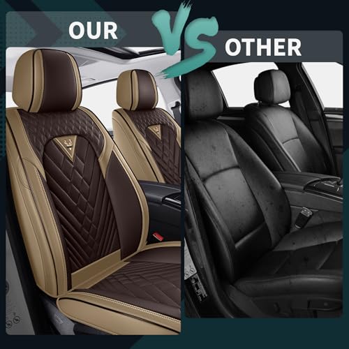 Image of Car Seat Covers for Chevy Equinox EV 2024-2026 Leather Front Seats