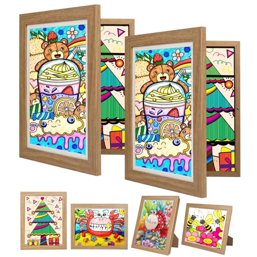 Image of wesellcan 3Pack Kids Artwork Frames Changeable - Kids Art Frame,10x12.5 Front Opening Artwork Frames for Kids Art,Picture Frames for Kid Art Work,Childrens Art Frames for Display&Storage Art Projects