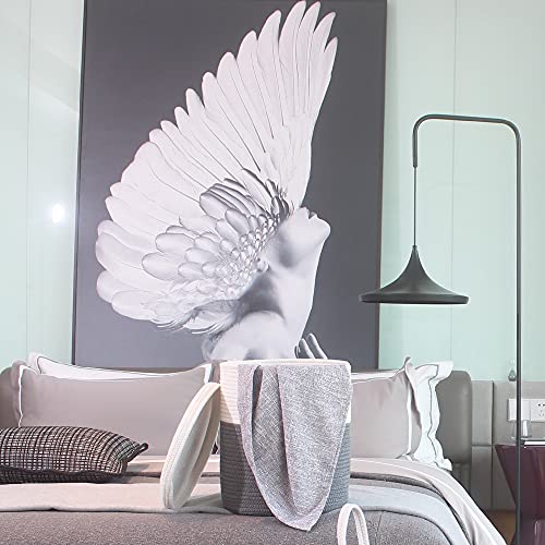 Yimi's Dream Storage Basket With Lid, Cotton Rope Woven Storage Basket, Small Storage Bins, Nursery Organizers And Storage, Baby Toy Laundry Basket (White & Grey, 12D X 13.5H Inches) #TOP6