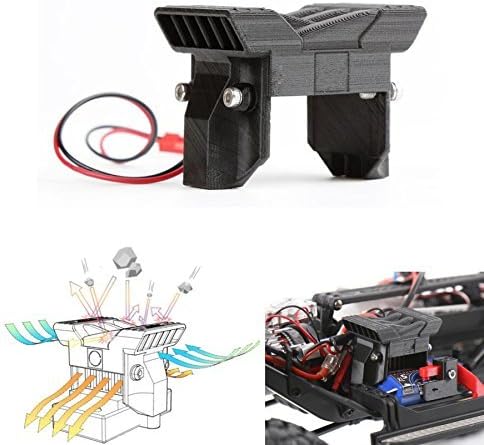 RCLions ESC Cooling Fan Heat Radiator for 1/10 Scale RC Car TRX-4 TRX4