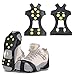 Spikes Crampons, Hielo Grips Crampones, Nieve Hielo Grips Crampones, Snow Zapatos Crampones, para Senderismo Pesca Escalada Evite Las Actividades al Aire Libre de la Lucha Libre (Tamaños 41-46)