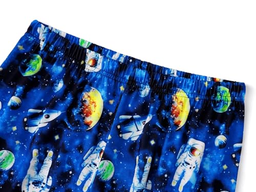 Image of Tebbis Boys Comfy Trendy Print Long Sleeve & Pants Pajama Set Sizes 6-18 | Lightweight Breathable Fabric, 2-Piece PJs, Trendy Printed Jammies for Little & Big Boys, Ideal for Lounging and Sleeping