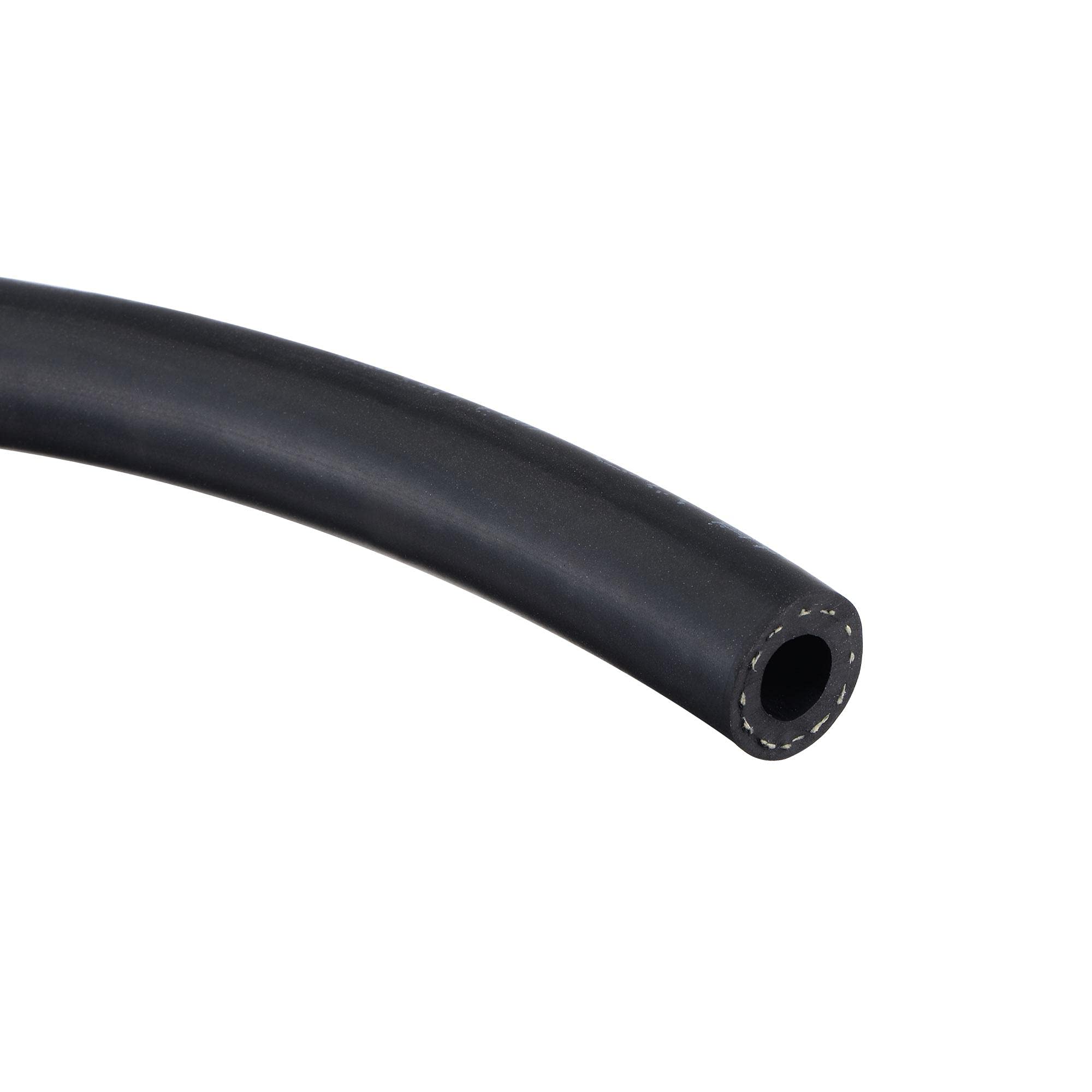 sourcing map 8mm(5/16") ID Durite Carburant Tuyau 15mm(19/32") OD 10ft Huile Tube Conduite Noir pour Petits Moteurs