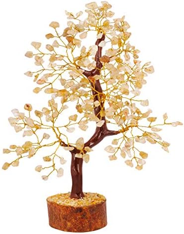 ABHISUBYA Crystals and Healing Stones - Chakra Tree - Crystal Tree of Life - Gemstone Tree - Crystals Decor - Crystal Money Tree - Chakra Trees - Meditation Accessories - Crystals Gifts for Christmas