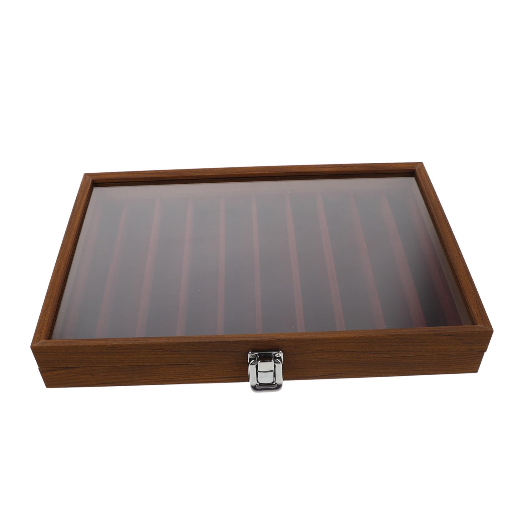 Gatuida vitrina de coleccionables Joyero contenedor de almacenamiento de joyas Dark Brown