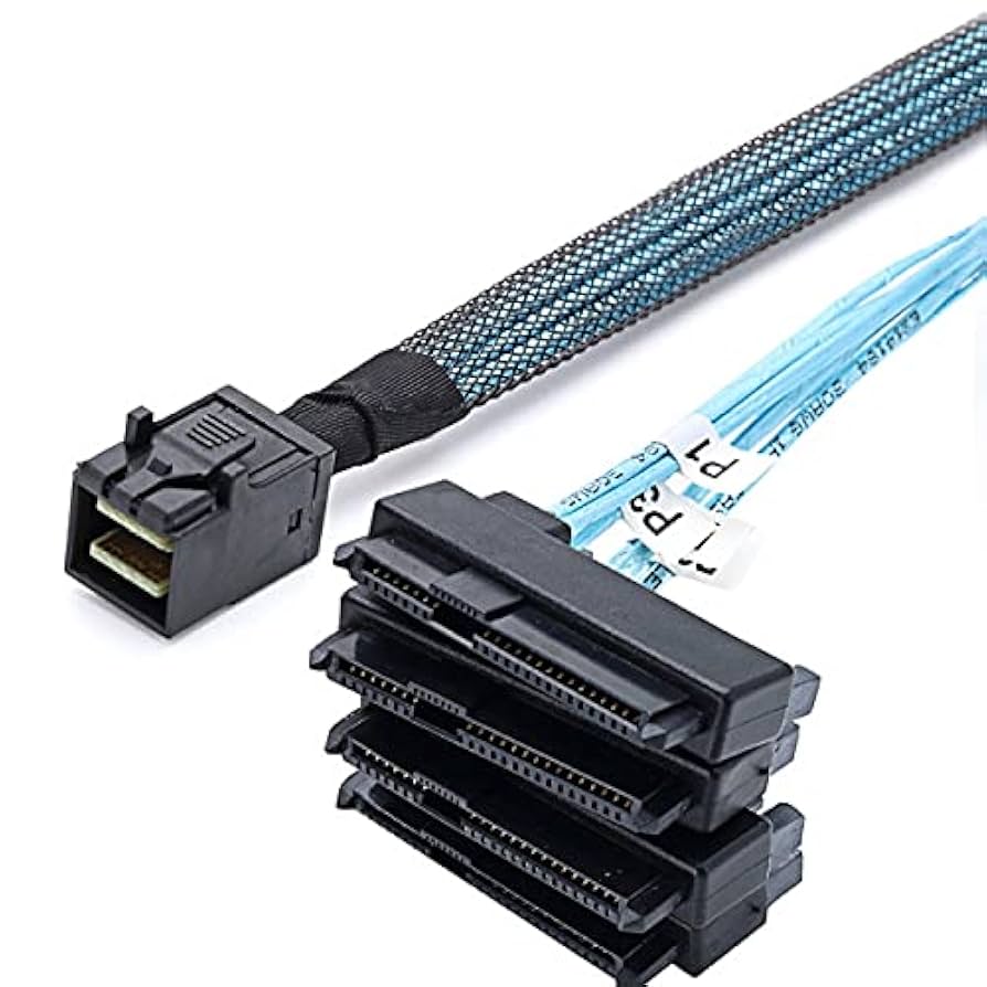 kkk様 XMSJSIY HD Mini SAS SFF-8643 to SATA Cable, SFF-8643 Host to