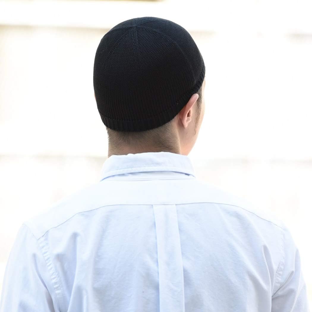 CHARM Mens Skull Cap Kufi Hat - Light Weight Cooling Chemo Hats Islamic Beanie