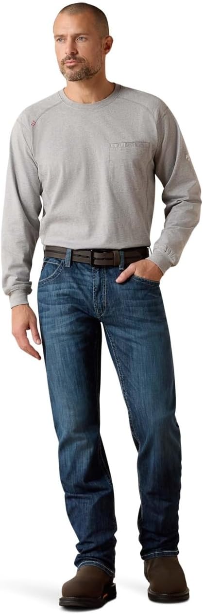 ARIAT Men's Flame Resistant M5 Stretch DuraLight Coltrane Straight Leg Jean - Image 3